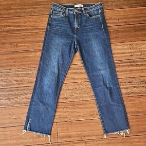 Flying Monkey Dark Blue Cropped Straight Jeans Size 29